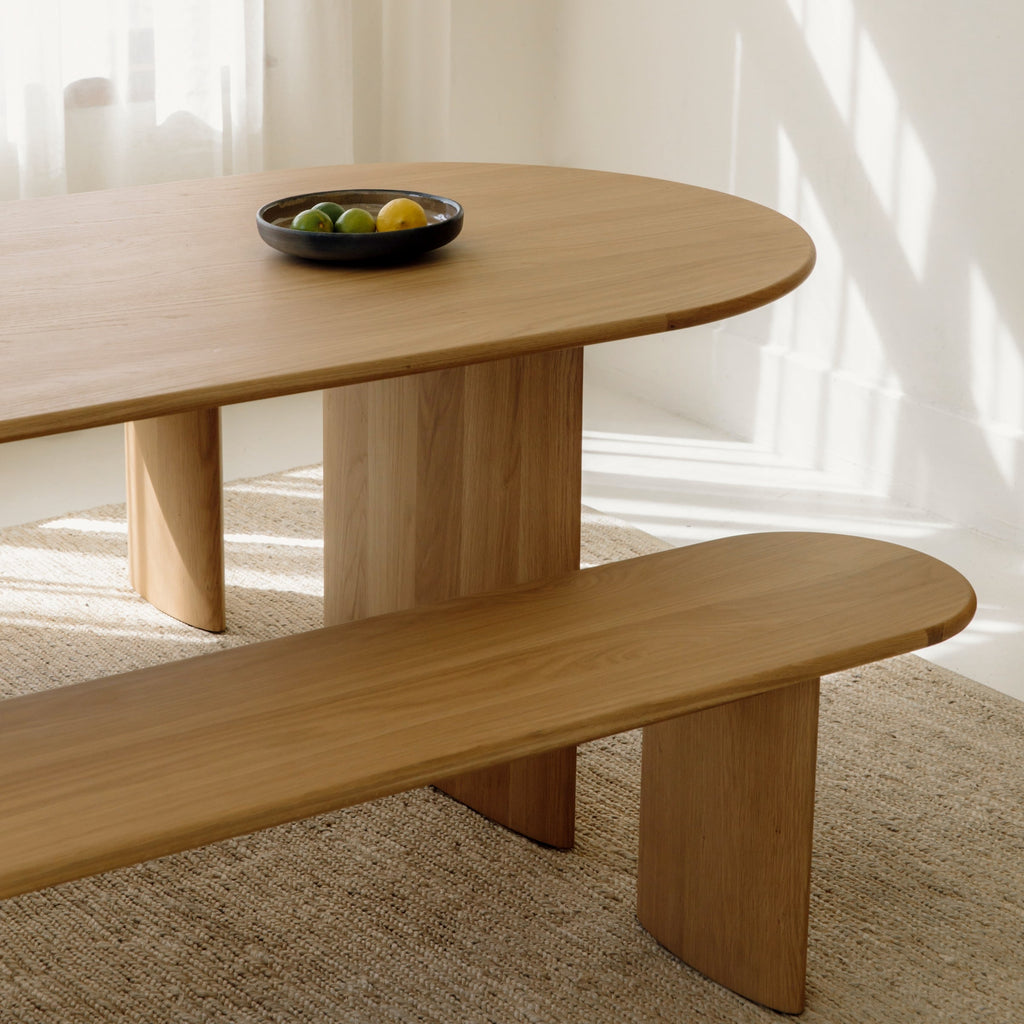 Union Dining Table, Seats 6-8 People, White Oak