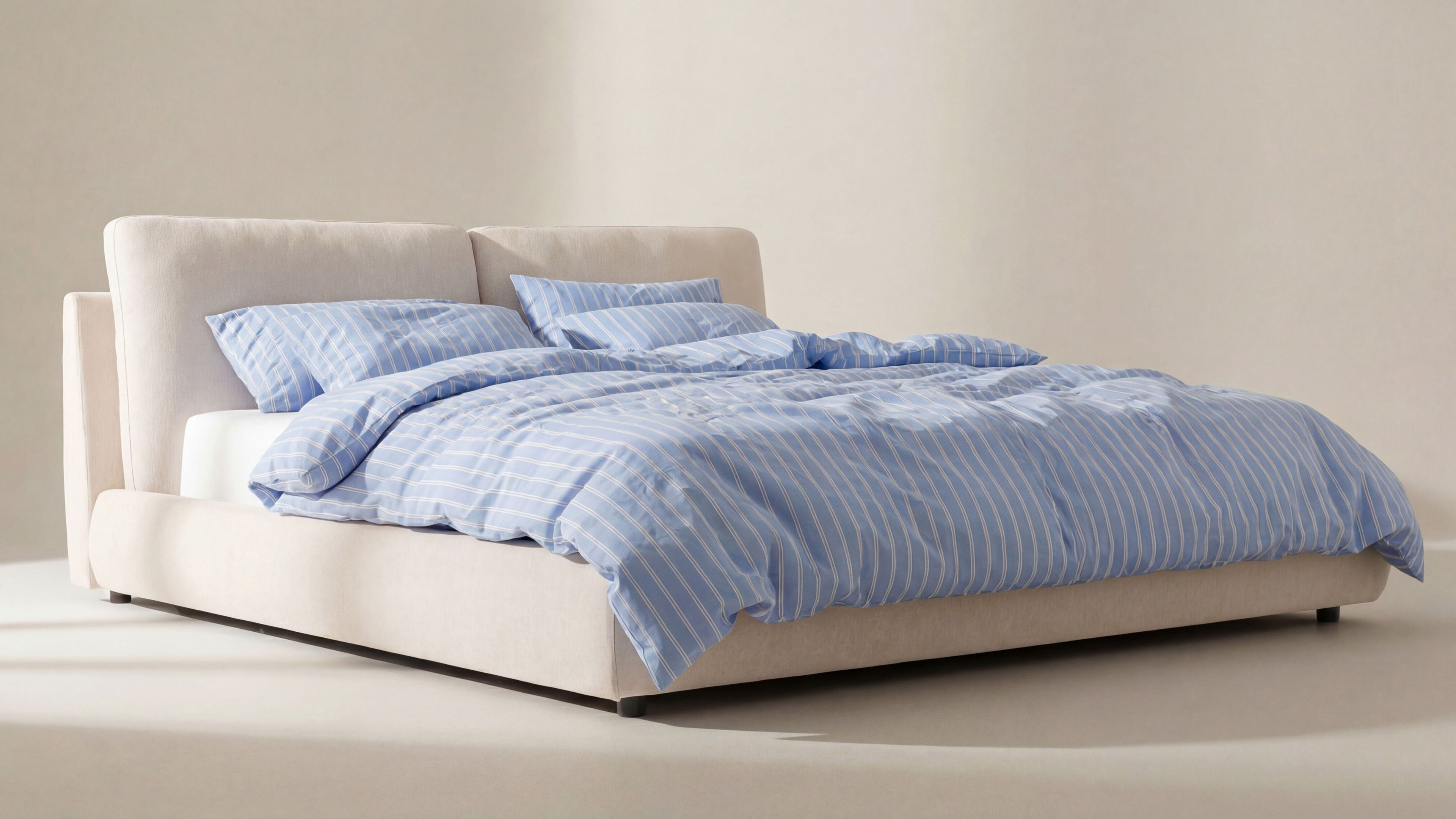 Serene Storage Bed, Queen, Latte