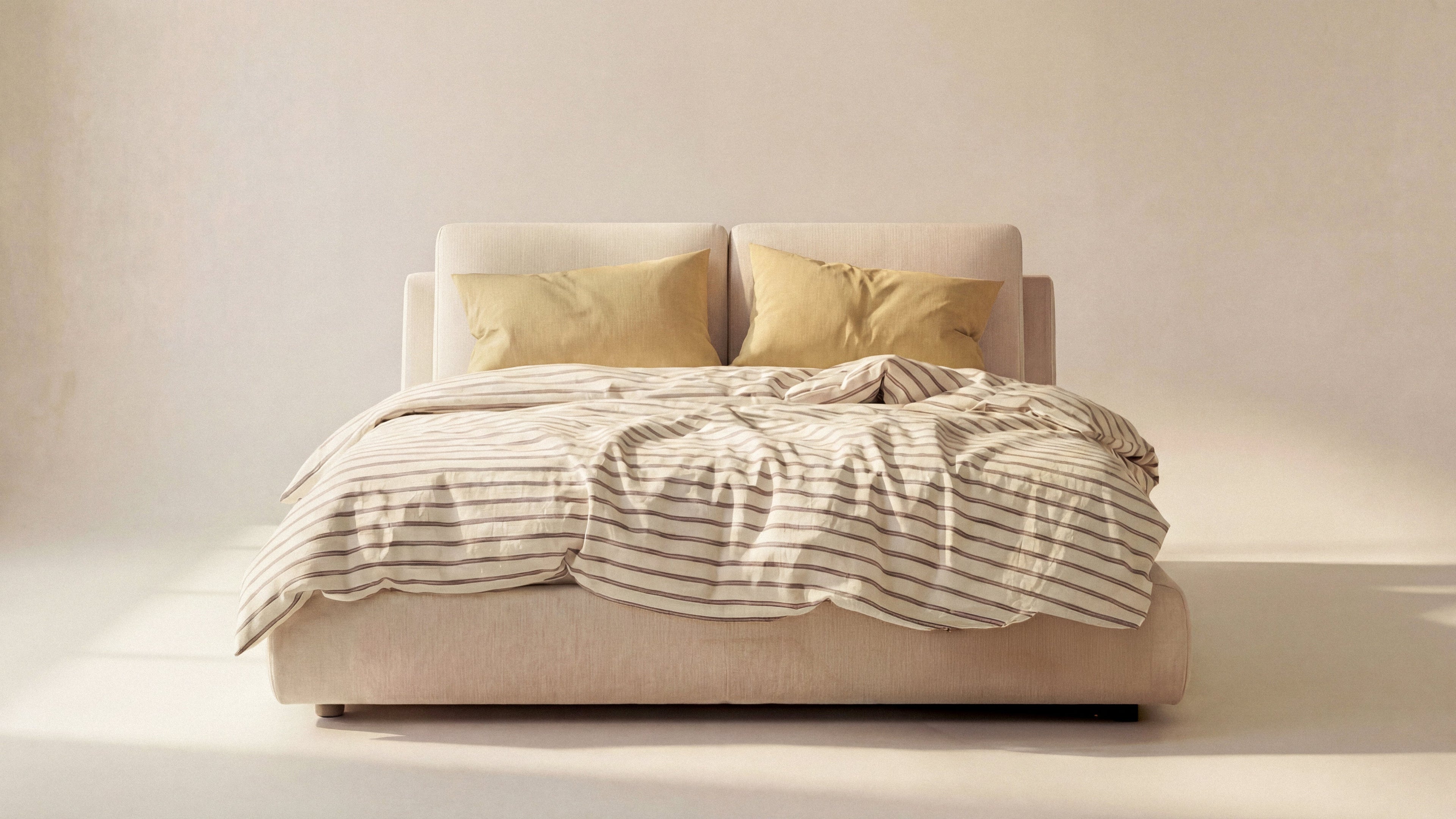 Serene Storage Bed, Queen, Latte