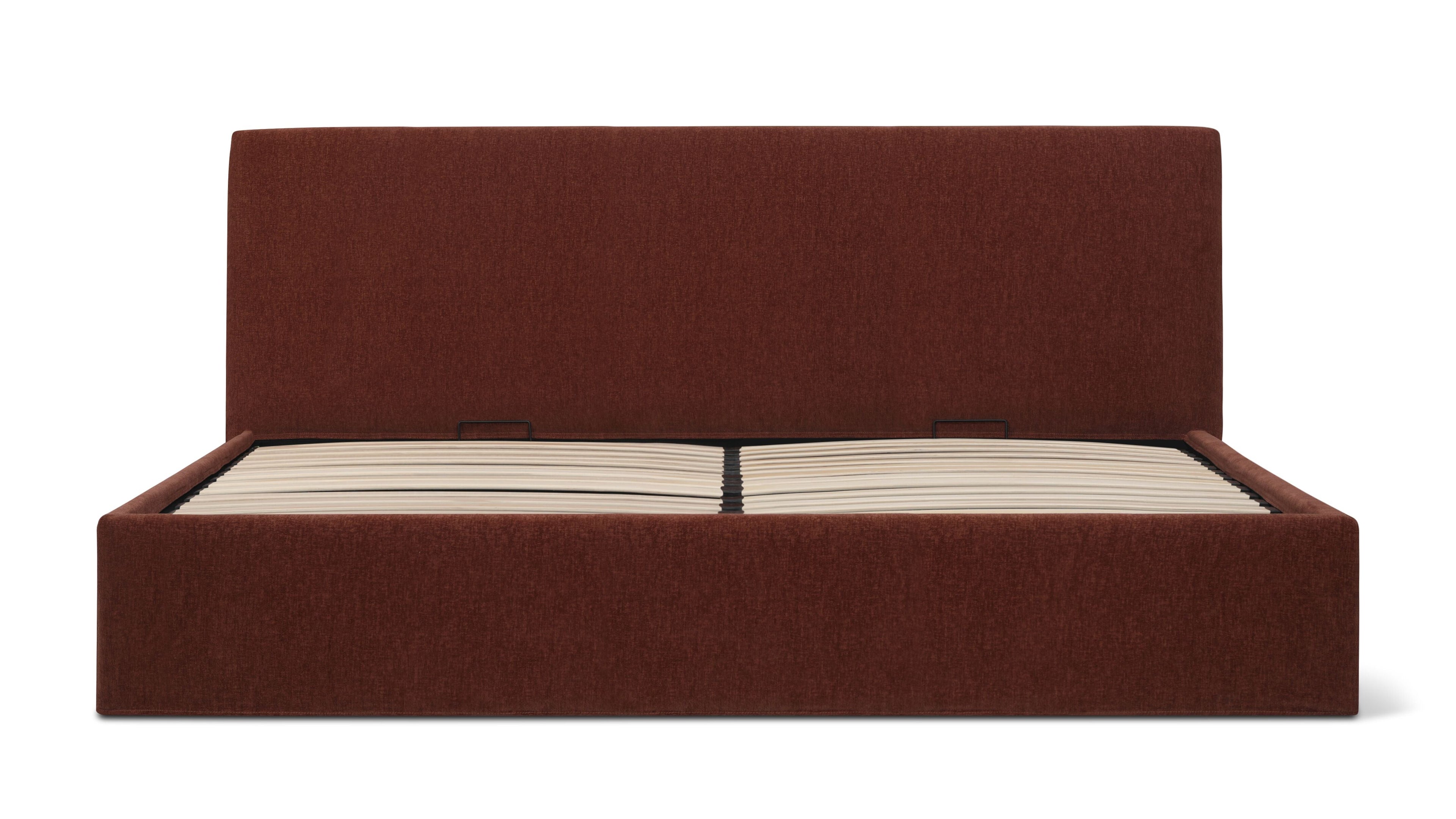 Wave Storage Bed, Queen, Toffee