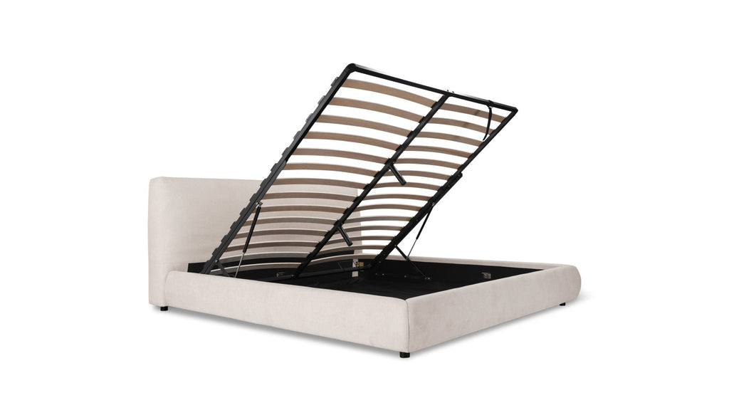 Haven Storage Bed, Queen, Latte