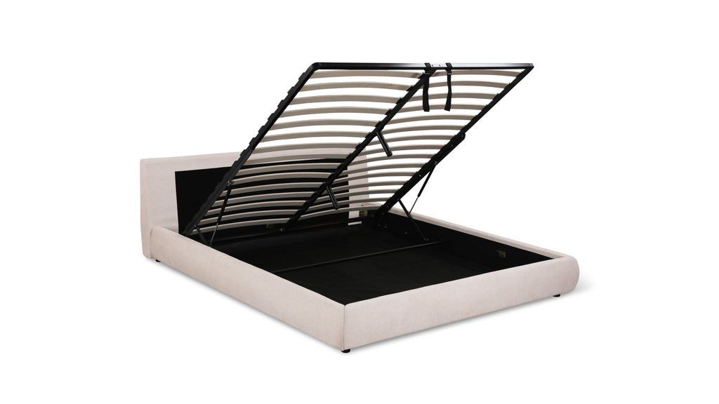 Serene Storage Bed, Queen, Latte