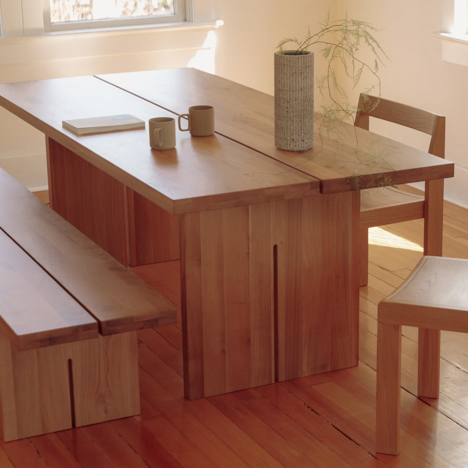 Plane Dining Table, Seats 6-8 People, Oak
