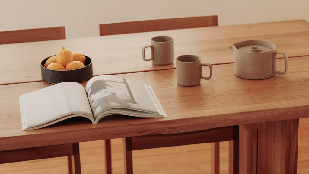 Plane Dining Table, Seats 6-8 People, Oak