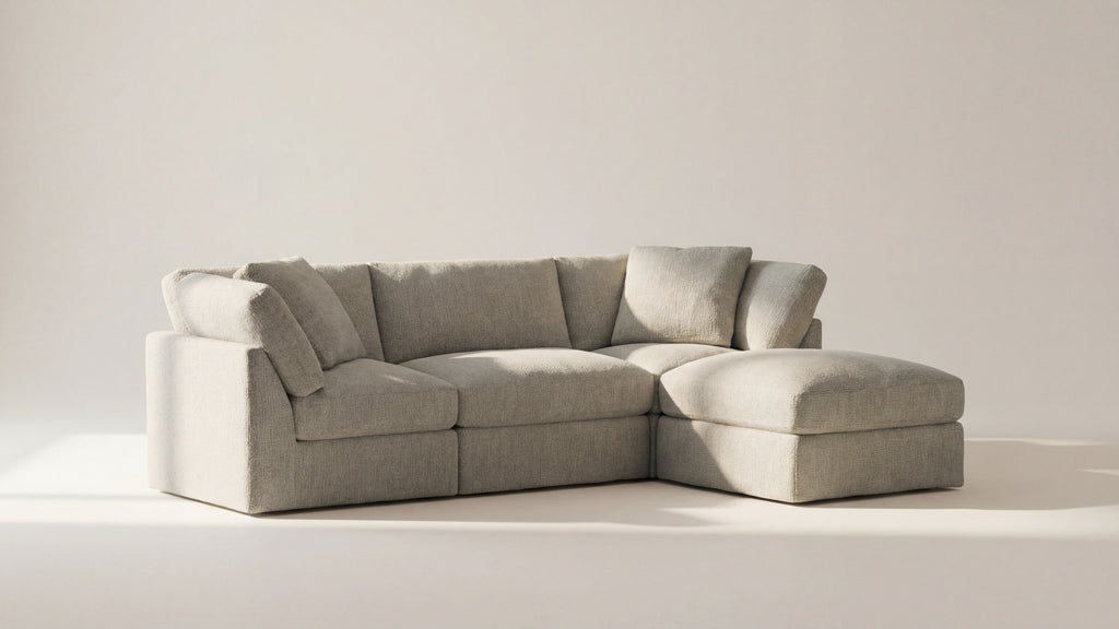 Get Together 4-Piece Modular Sectional, Standard, Oatmeal