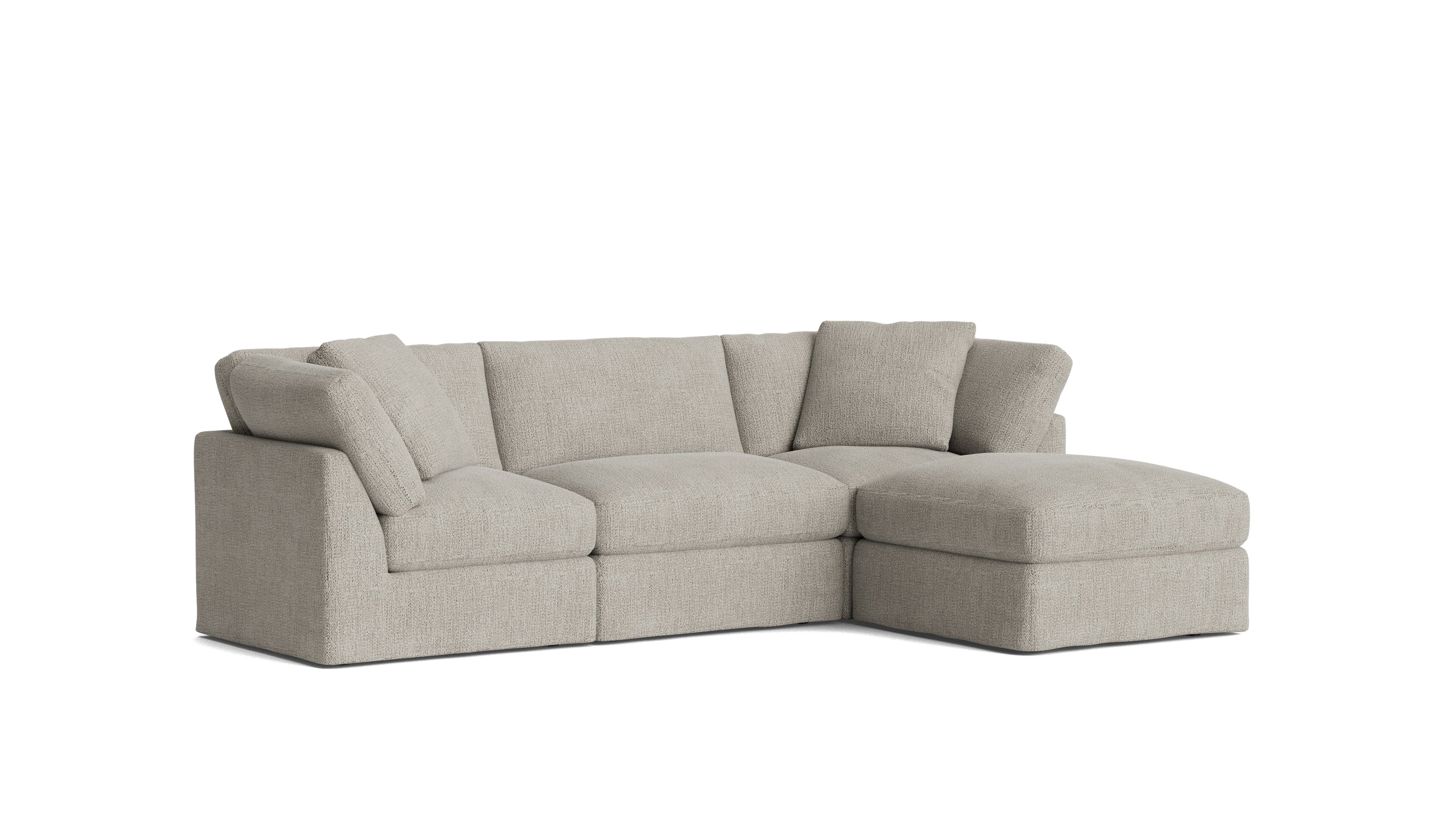 Get Together 4-Piece Modular Sectional, Standard, Oatmeal