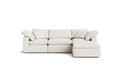 Movie Night 4-Piece Modular Sectional, Standard, Cream Linen