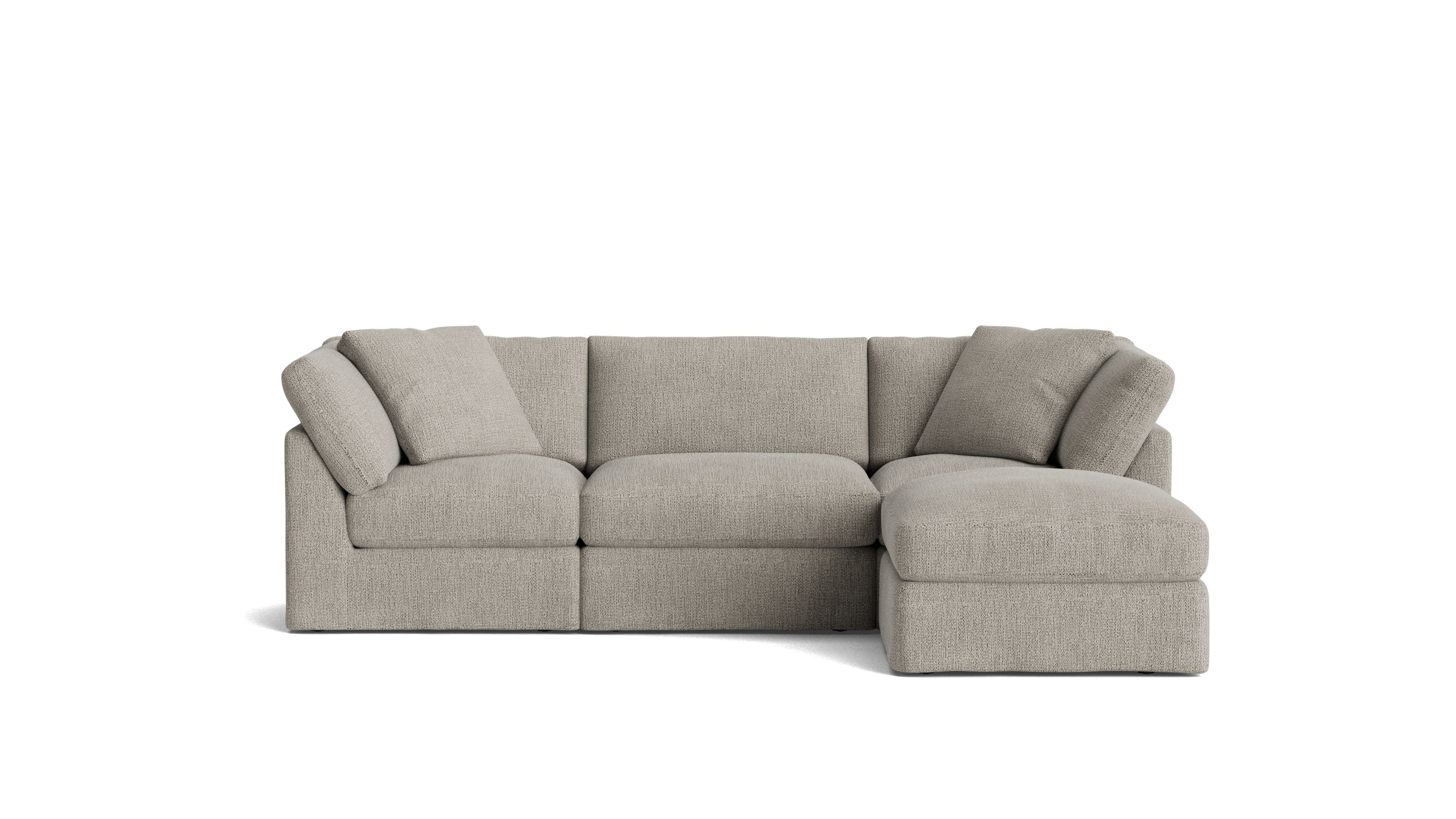 Get Together 4-Piece Modular Sectional, Standard, Oatmeal
