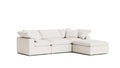 Movie Night 4-Piece Modular Sectional Cream Linen - Hero