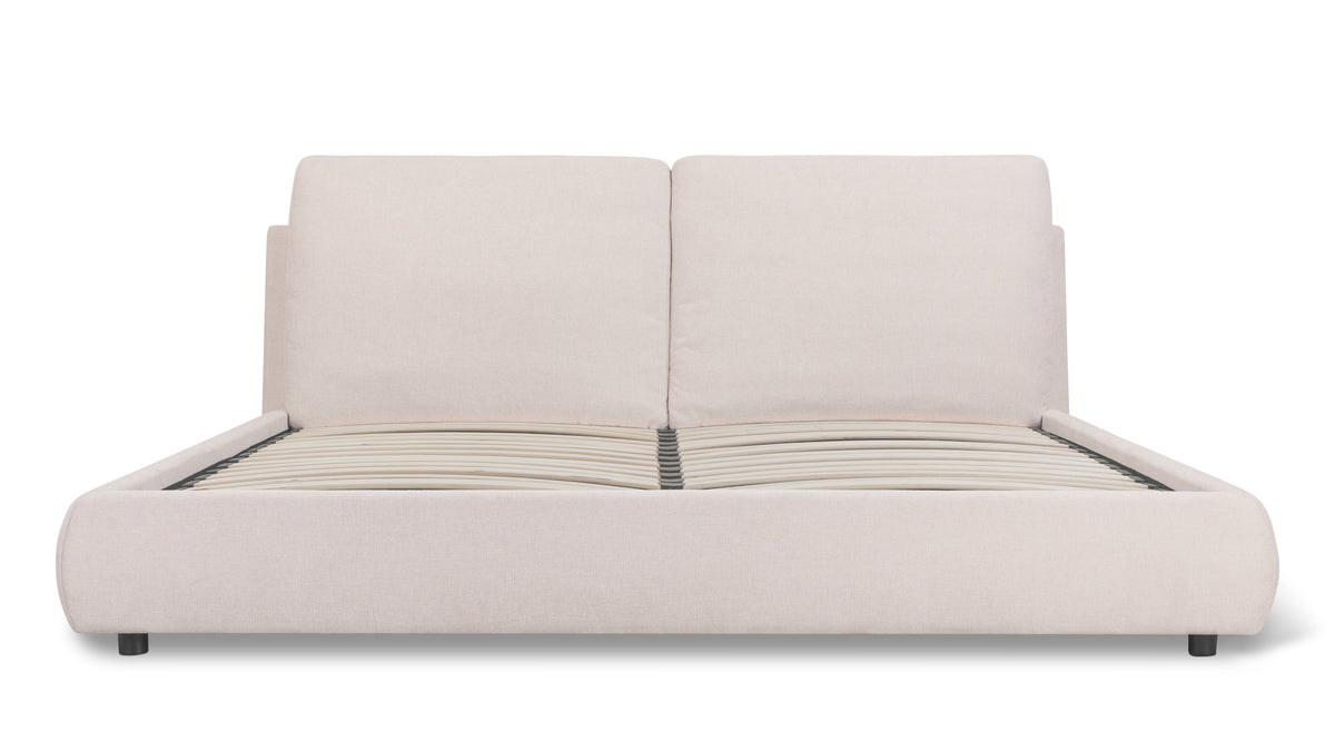 Serene Storage Bed Queen Latte - Fabric Detail