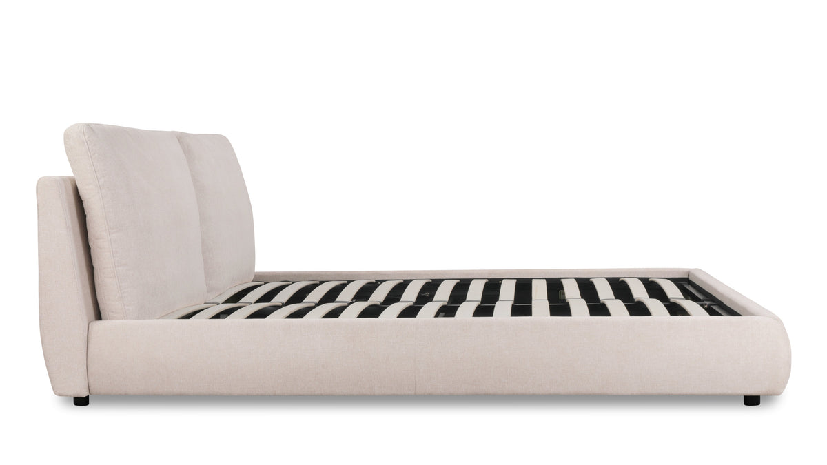 Serene Storage Bed Queen Latte - Room Setting
