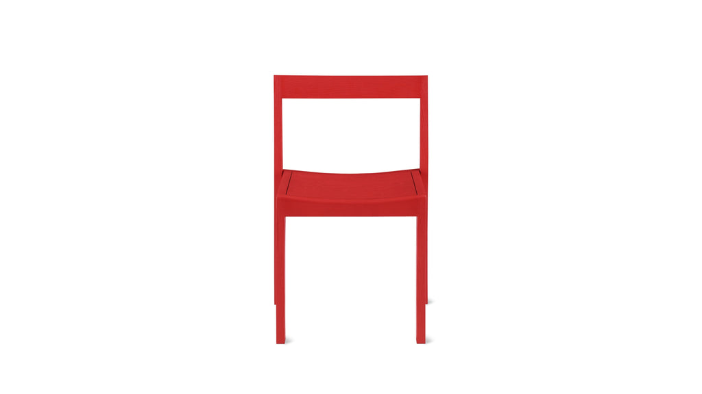 Plane Dining Chair Set of 2 Poppy Solid Ash Wood - Stacked View