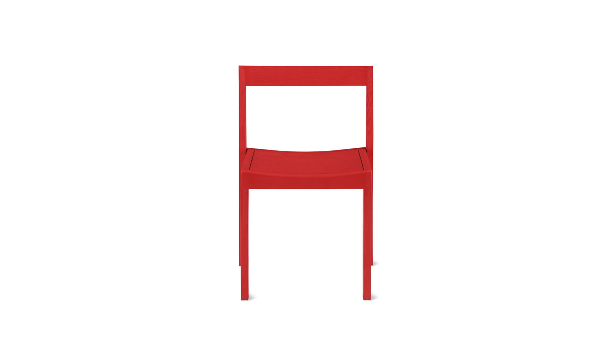 Plane Dining Chair Set of 2 Poppy Solid Ash Wood - Stacked View