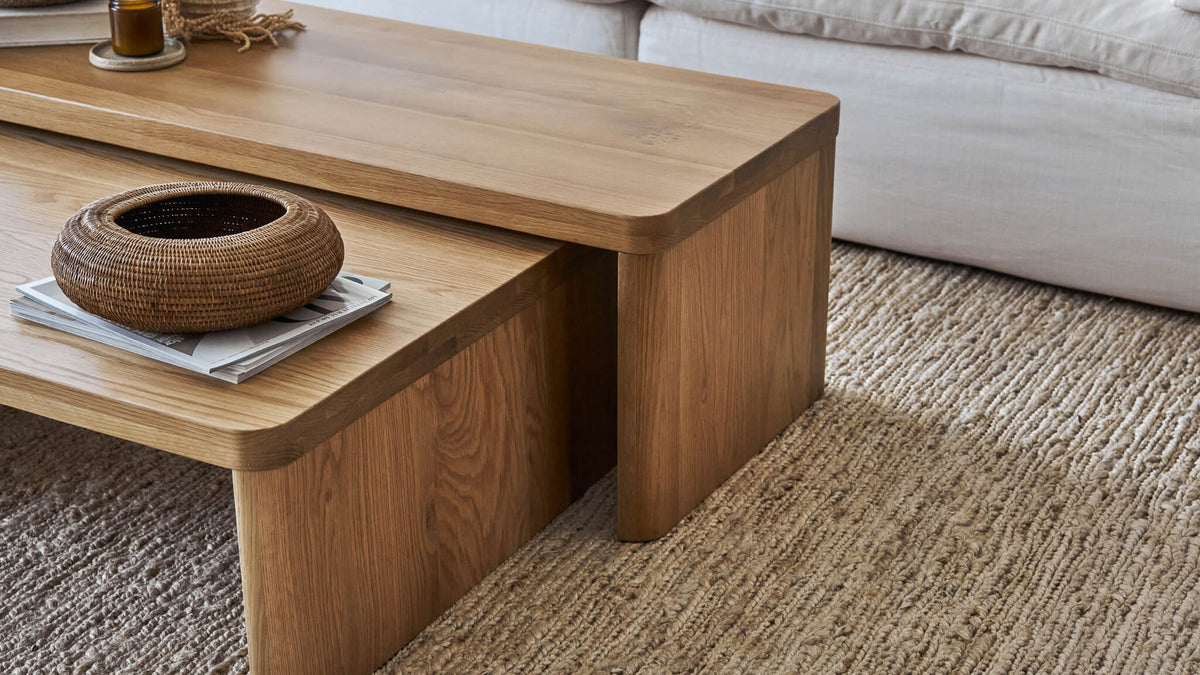 Form Coffee Table Small Oak - Leg Detail