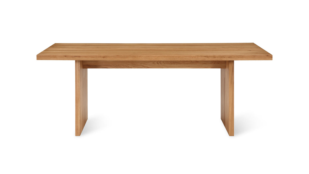 Plane Dining Table Oak Seats 6-8 - Edge Detail