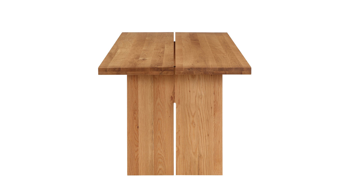 Plane Dining Table Oak Seats 6-8 - Wood Grain Detail