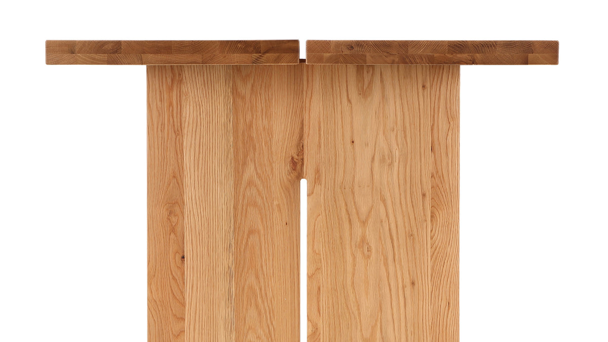 Plane Dining Table Oak Seats 6-8 - Angle View