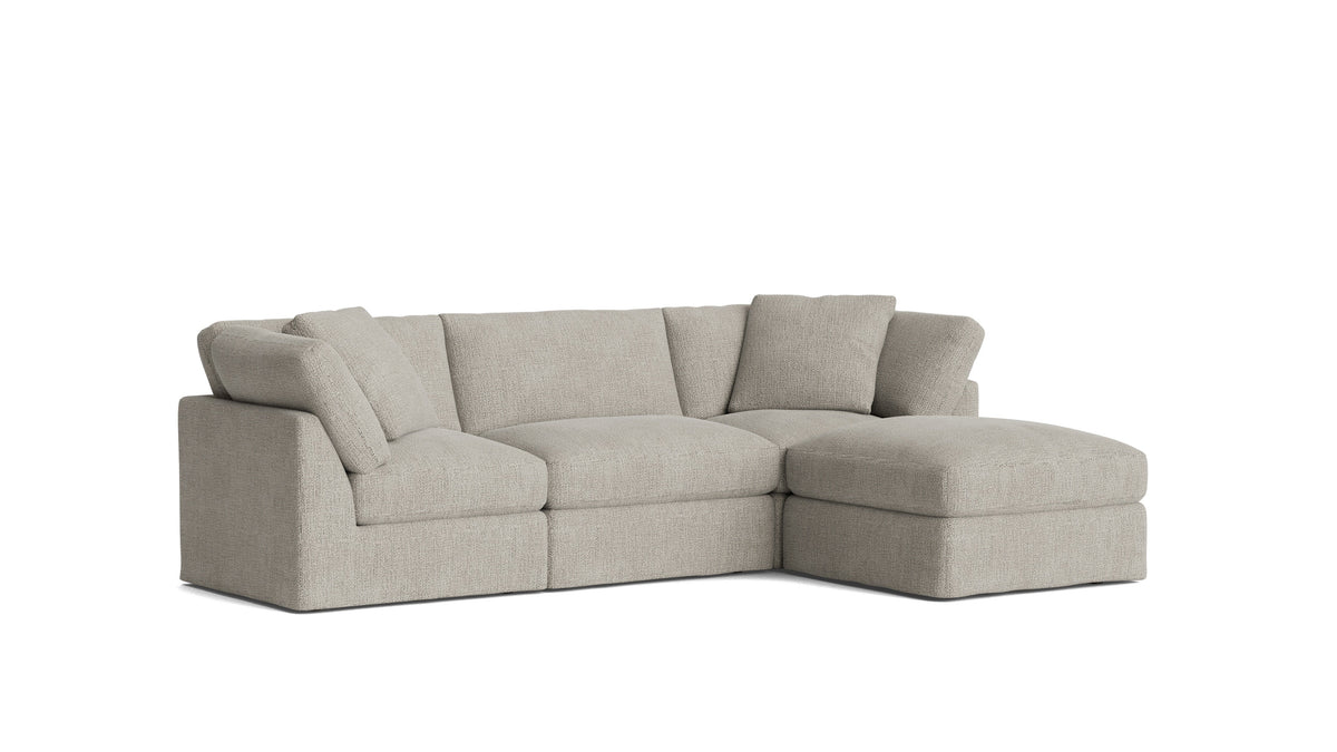 Get Together 4-Piece Modular Sectional Oatmeal - Fabric Detail
