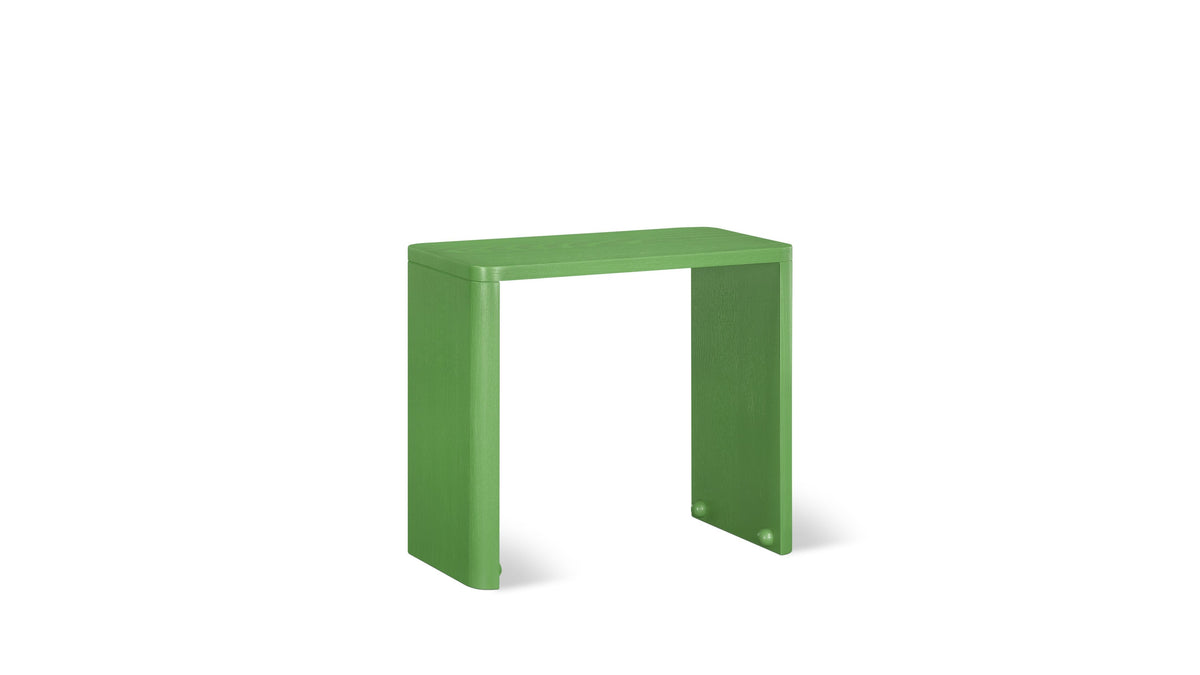 Nesting Step Stool Evergreen Solid Ash Wood - Angle View